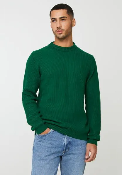recolution Herren Strickpullover aus Bio-Baumwolle - ROIBOS - recolution, Garden green (grün), – Produktbild 1 von 4