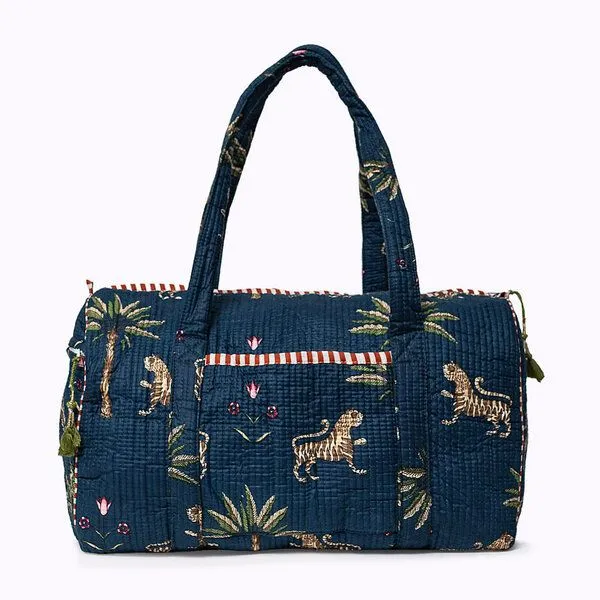 KIKOONI KIKOONI handgefertigte große Baumwolltasche "K. Shopper", Savanna stories by night, – Produktbild 4 von 4