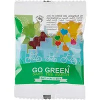 Vegane Bio-Fruchtgummi-Bärchen im kompostierbaren Tütchen 10 g, transparent – Produktbild 1 von 1