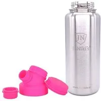 JN JuNiki's JN JuNiki's JuNiki`s isolierte Edelstahl Trinkflasche 1 Liter mit Double Neck Deckel, Pink, – Produktbild 1 von 1