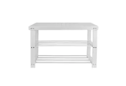 JEOBEST Schuhbank Schuhregal, Bambus Schuhbank mit 3 Ablagen, für 6-8 Paar Schuhe, Platzsparend 70 x 27 x 42cm – Produktbild 1 von 1