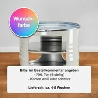 Lockengelöt Lockengelöt Bob Couchtisch aus einem Hamburger Ölfass, Wunschfarbe (gepulvert), – Produktbild 2 von 6