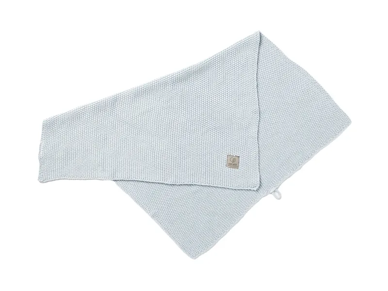 HANS NATUR Handtuch Bio-Baumwolle Perl-Strick-Qualität sky blue Maße 50 x 70 cm, Blau, – Produktbild 1 von 2