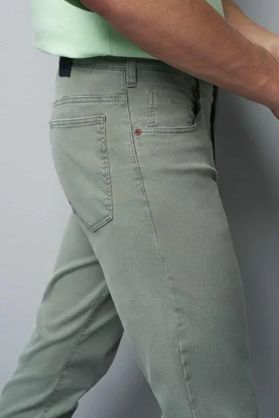 M 5 BY MEYER M 5 BY MEYER Baumwolle-Tencel Microstruktur Five Pocket, Grün (salbei), – Produktbild 5 von 5