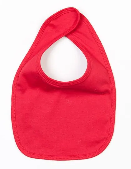 Babybugz Babybugz Baby Lätzchen Spucktuch Vegan mit weichem Klettverschluss im Nacken, Red, – Produktbild 2 von 3