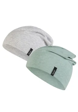 Sterntaler Sterntaler Beanie OCS Beanie Doppelpack (1-St) Kindermütze aus weichem Melange-Singlejersey im Doppelpack – Produktbild 1 von 1