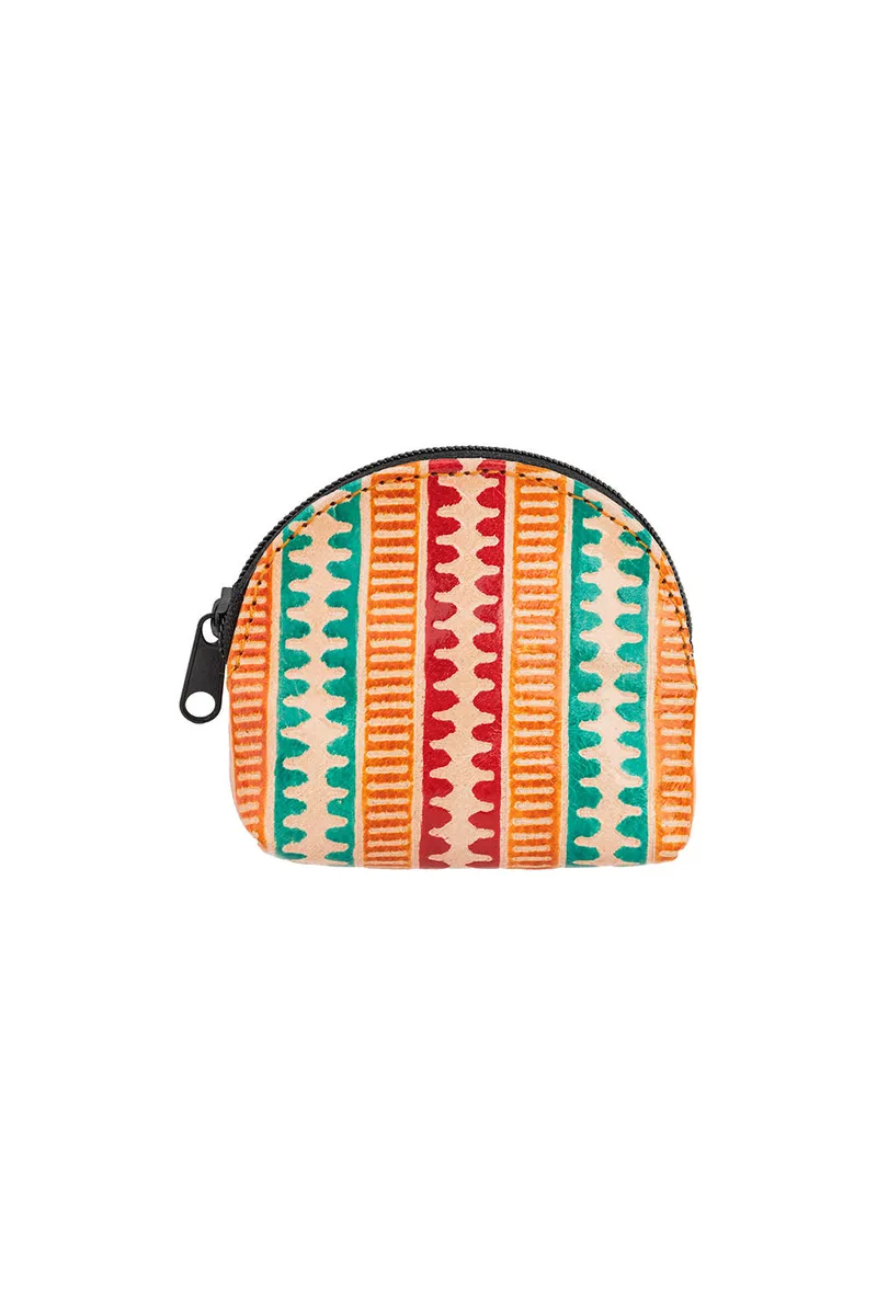 Tranquillo Tranquillo Handgeprägte Geldbörse RETRO – Leder, Bunt, – Produktbild 1 von 1