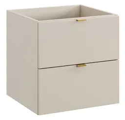 Lomadox Waschbeckenschrank DURANGO-56 in kaschmir, 50 cm breit, 2 Schubladen – Produktbild 1 von 1