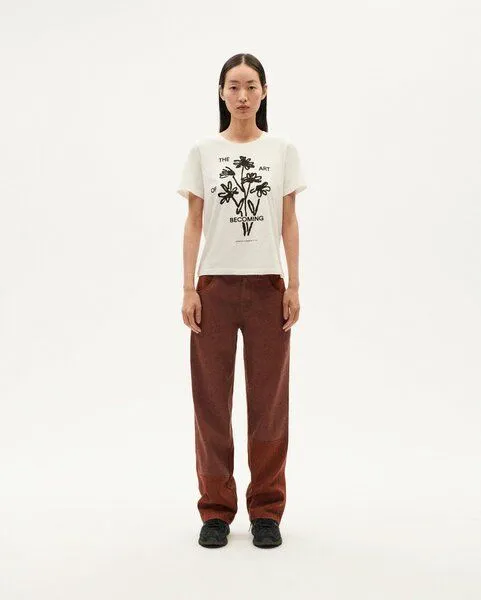 thinking mu thinking mu reguläres T-shirt - Becoming-IDA- aus Bio-Baumwolle, Weiss, – Produktbild 2 von 3
