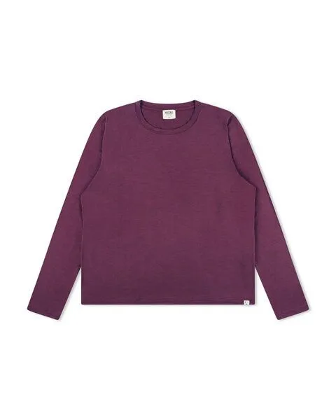 MATONA Matona Langarmshirt für Frauen aus Modal / Soft Longsleeve, Aubergine, – Produktbild 4 von 4