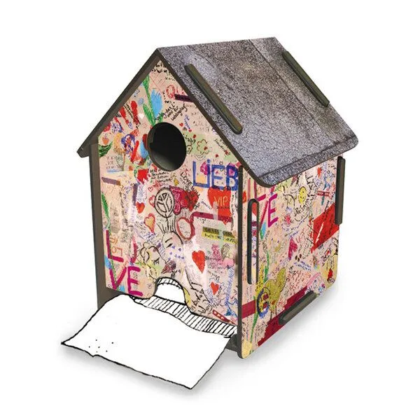 WERKHAUS WERKHAUS Toilettenpapierhalter ToPa-Haus Graffiti – Produktbild 1 von 2