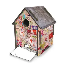 WERKHAUS WERKHAUS Toilettenpapierhalter ToPa-Haus Graffiti – Produktbild 1 von 1