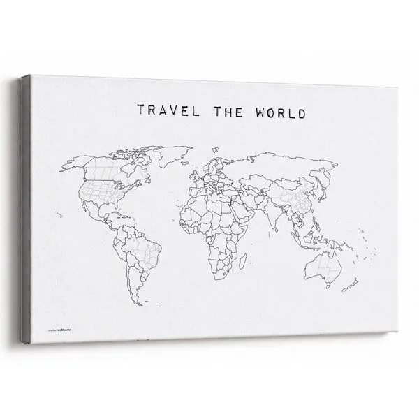 meine-weltkarte meine-weltkarte Weltkarte Travel the World #2 – zum Ausmalen & Pinnen – Produktbild 1 von 4
