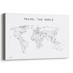 meine-weltkarte meine-weltkarte Weltkarte Travel the World #2 – zum Ausmalen & Pinnen – Produktbild 1 von 1