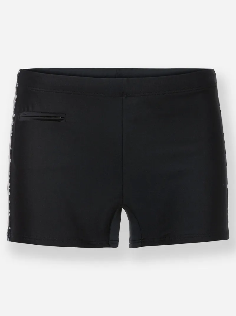 feel good Badehose schwarz-steingrau, Schwarz-steingrau, – Produktbild 2 von 2