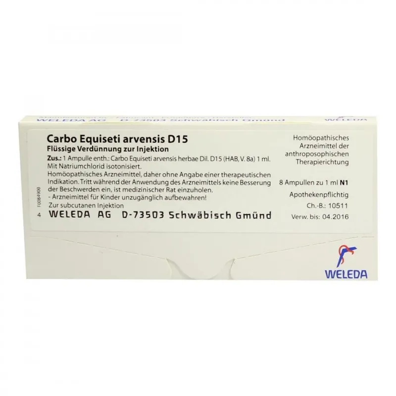 Weleda Carbo Equiseti Arvensis D15 Ampullen – Produktbild 1 von 1