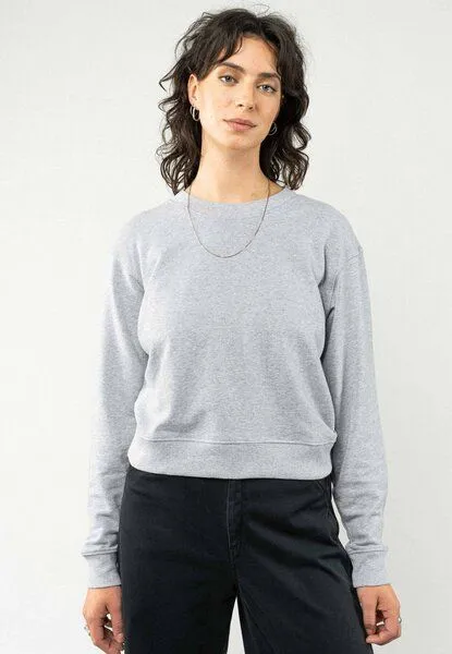 MELA Sweatshirt RATI | von MELA | Fairtrade & GOTS zertifiziert, Grau melange, – Produktbild 1 von 4