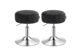 VASAGLE Barhocker Schminkhocker Schminkstuhl höhenverstellbar, 1/2er Set (2 St), für Schlafzimmer, Küche, 360° drehbar, dicke Polsterung – Produktbild 1 von 1