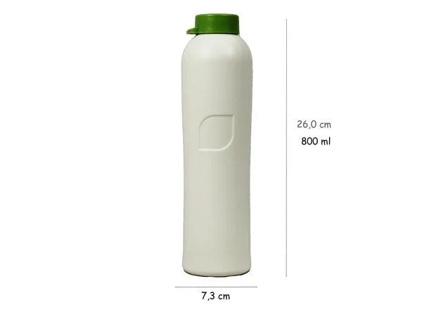ajaa ajaa! Trinkflasche 0,8l, Grün, – Produktbild 2 von 4