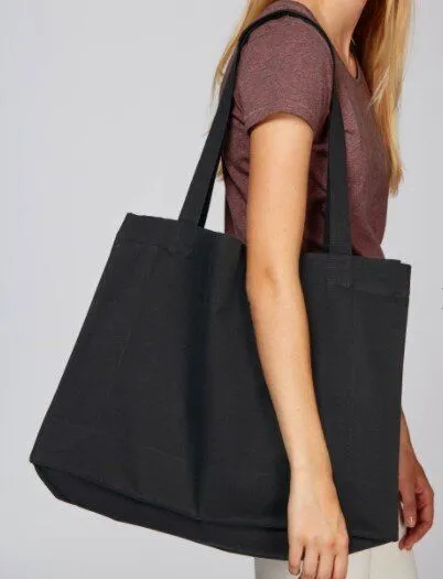 University of Soul University of Soul Shopping Bag aus Bio-Baumwolle "Sheila", Schwarz, – Produktbild 3 von 4