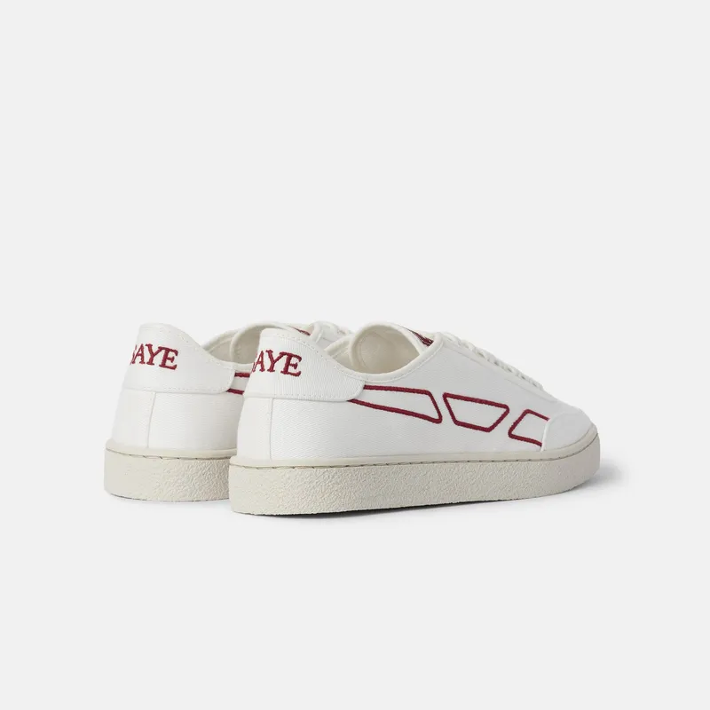 SAYE SAYE Herren vegan Modelo '65 Sneaker, Dunkelrot, – Produktbild 2 von 2