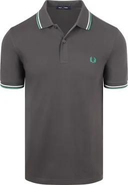 Fred Perry Fred Perry Polo Twin Tipped M3600 Grau 85B - Größe L – Produktbild 1 von 1