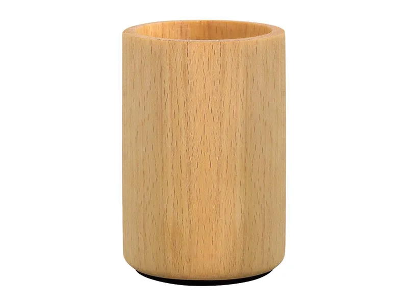 Holz-Stifteköcher 'Potbelly' Buche natur – Produktbild 1 von 1