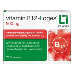 vitamin B12-Loges Vitamin B12-Loges 500 µg Kapseln – Produktbild 1 von 1