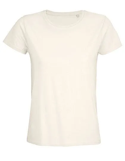 Sol's Sol's Damen T-Shirt Kurzarm Rundhals in 20 verschiedenen Farben aus Bio - Baumwolle, Off white, – Produktbild 2 von 4