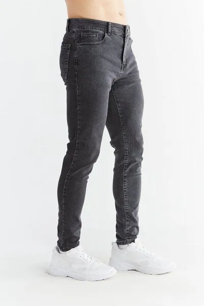 Evermind Evermind M's Skinny Fit-MD1015, Ash gray, – Produktbild 4 von 4