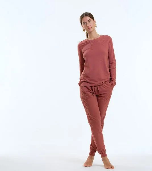 Gary Mash GARY MASH Pyjama Mary aus TENCEL Lyocell Mix, Chutney (braun), – Produktbild 1 von 4