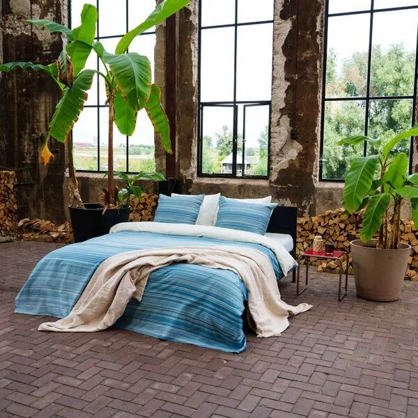 Kayori Kayori Goko Baumwolle satin, Blau, – Produktbild 3 von 3