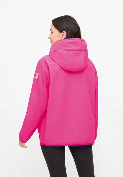 derbe derbe Softshelljacke „Peutby“, Pink glo tiger lily, – Produktbild 4 von 4