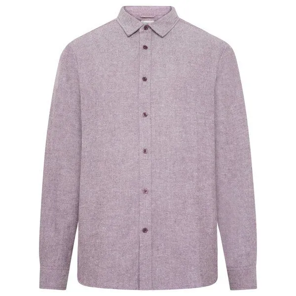 KnowledgeCotton Apparel KnowledgeCotton Apparel Flanell-Hemd Regular Fit Heavy Twill, Fig, – Produktbild 1 von 4