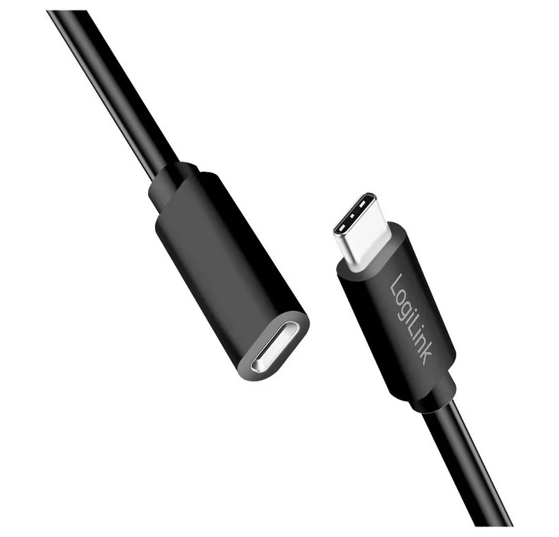 Logilink Logilink USB-C® Kabel USB 2.0 USB-C® Stecker, USB-C® Buchse 1.00 m Sc USB-Kabel, (100.00 cm), Schwarz, – Produktbild 3 von 5