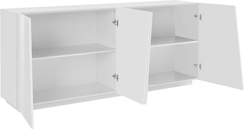 Home affaire Sideboard Vega, Kommode mit 4 Türen, Breite 200 cm, Weiß, – Produktbild 3 von 5
