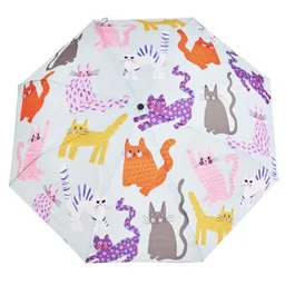 Original Duckhead Original Duckhead Gemusterter Regenschirm aus recycelten PET-Flaschen - Artsy Cats – Produktbild 1 von 1