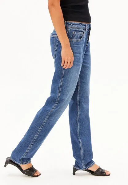 ARMEDANGELS ARMEDANGELS AAVELINE Damen Straight Jeans aus Lyocell-Baumwoll-Mix, Blue, – Produktbild 3 von 3