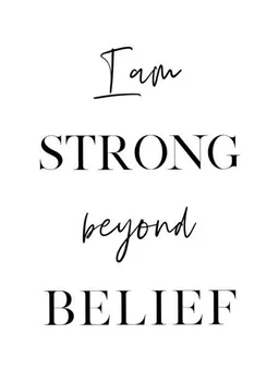 Photocircle Photocircle Poster / Leinwandbild - Strong Beyond Belief – Produktbild 1 von 1