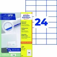 Avery Zweckform 2.400 Zweckform Etiketten 70 x 37 mm, A4 – Produktbild 2 von 2
