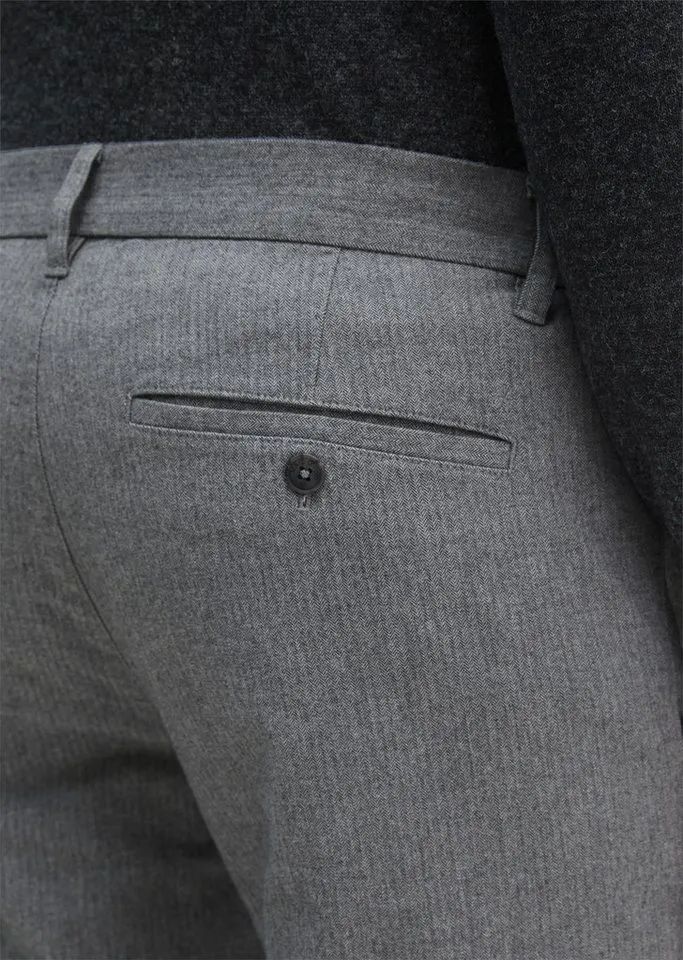 Marc O'Polo Marc O'Polo Chinohose aus elastischem Bio-Baumwoll-Viskose-Mix, Grau, – Produktbild 4 von 5