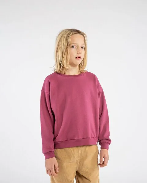 MATONA Matona Sweatshirt für Kinder aus Bio-Baumwolle / Crewneck Sweatshirt, Fig, – Produktbild 1 von 4
