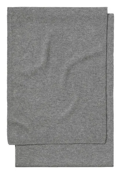 hessnatur hessnatur Strick Schal aus Bio-Merinowolle mit Cashmere, Grau, – Produktbild 2 von 4