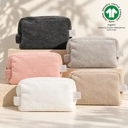 Pamukia Kosmetiktäschchen aus 100 % GOTS-zertifizierter Bio-Baumwolle | Kollektion Essence | Pamukia – Produktbild 1 von 1