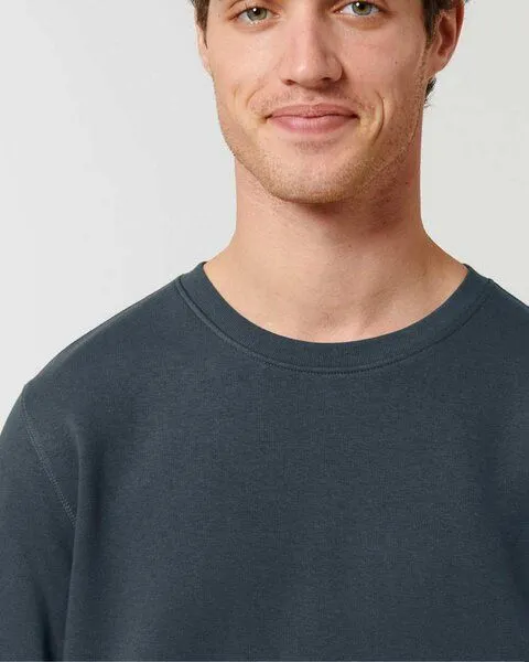 YTWOO YTWOO Unisex Sweatshirt | fairtrade & ökologisch, Blaugrau, – Produktbild 4 von 4