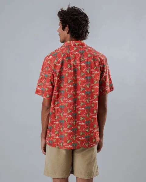 Brava Fabrics Brava Fabrics Kurzarm-Hemd Jungle Juice Aloha, Red, – Produktbild 3 von 4
