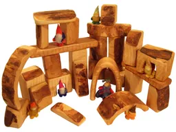 bikeho Holzbausteinhe natur, Erlenholz 25-teilig – Produktbild 1 von 1