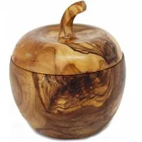 Mitienda Shop Mitienda Shop Salzdose mit Deckel und Salzschippchen aus Holz – Produktbild 1 von 1