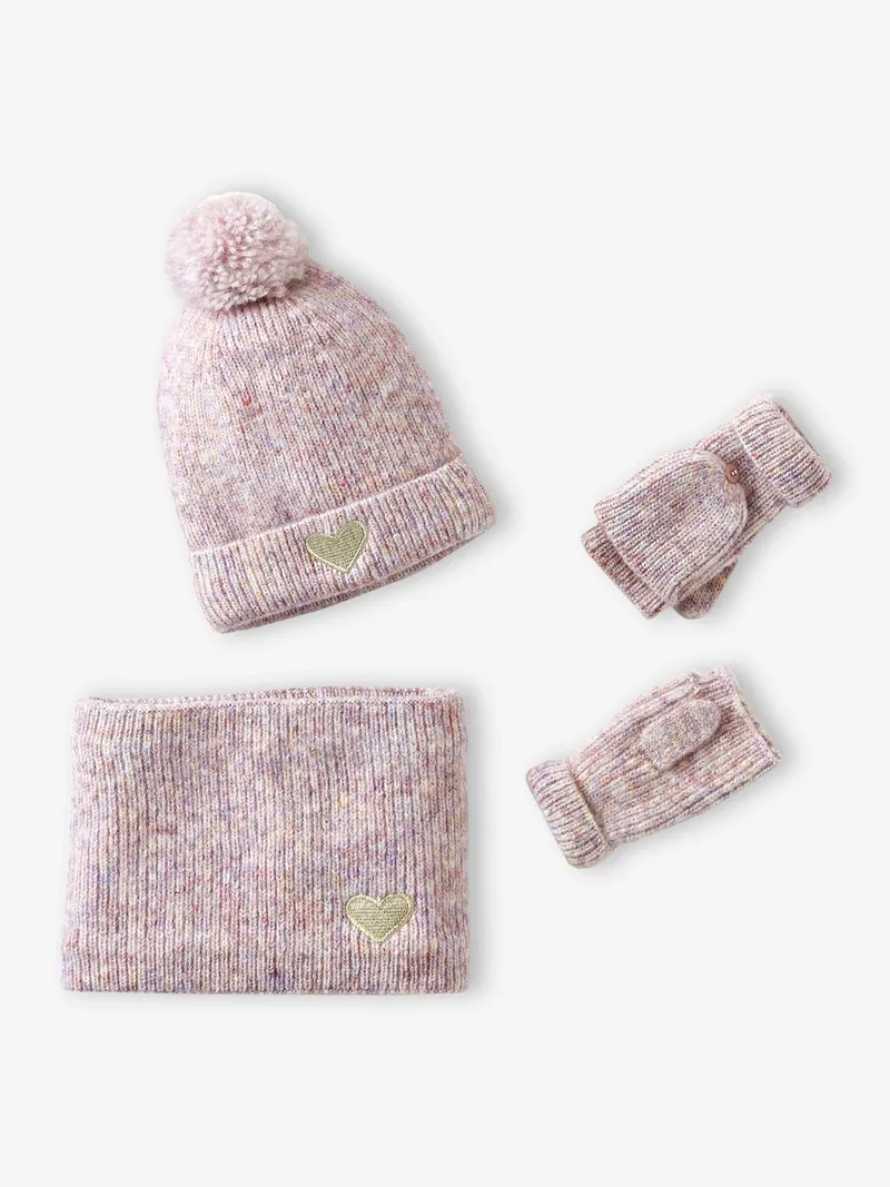Vertbaudet Mädchen Set, Pudrig rosa, – Produktbild 1 von 4