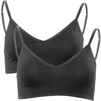 Living Crafts LIVING CRAFTS - Damen Bustier, 2er-Pack - Schwarz (95% Bio-Baumwolle; 5% Elasthan), Nachhaltige Mode, Bio Bekleidung – Produktbild 1 von 1